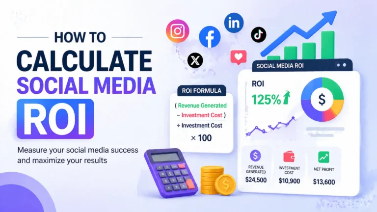how to calculate social media roi image
